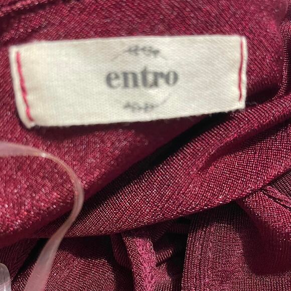 NWOT - Entro One Shoulder Silky Body Suit - Picture 3 of 5